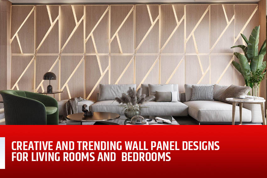 Best home interior designers in Bangalore - Creative and Trending Wall Panel Designs for Living room and Bedroom