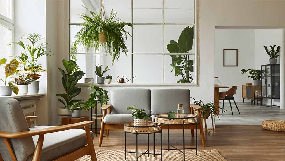 indoor plants in living room ideas