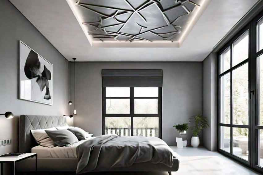 Best home interior designers in Bangalore - Latest Eye-Catching Pop Ceiling Designs for Bedroom - Decorpot