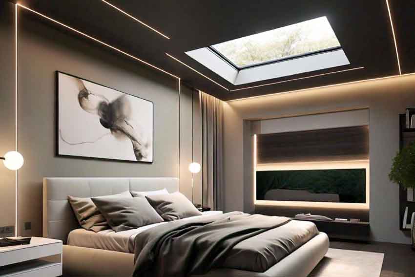 Contemporary Comfort: False Ceiling Design for Bedroom
