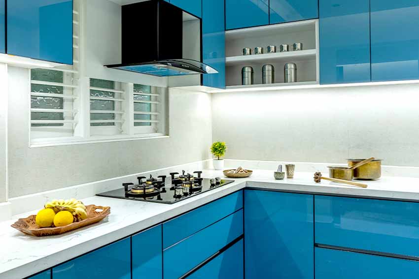 Frosted Lacquered Glass Kitchen Design Idea