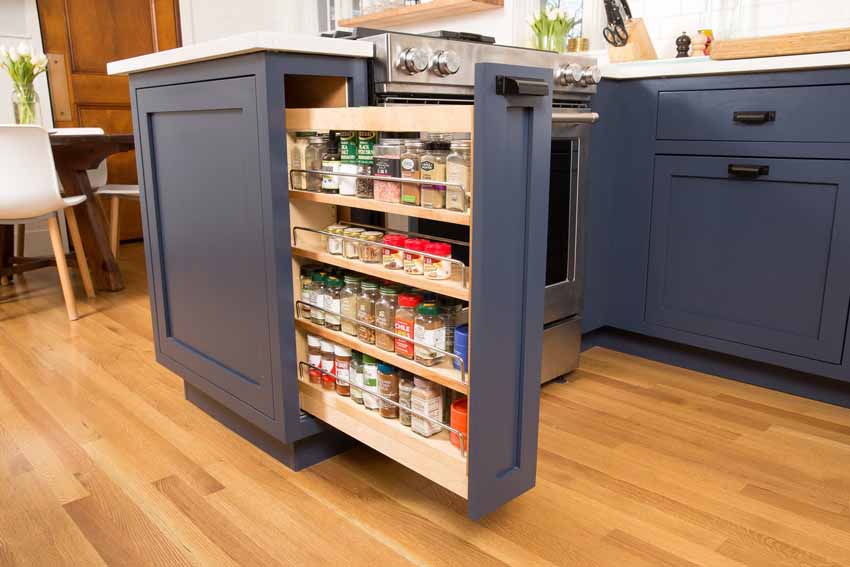 Incorporate Pull-Out Pantry Cabinets for Easy Access
