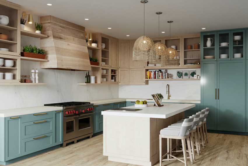 boho theme kitchen design